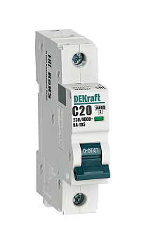 Dekraft Автоматический выключатель ВА105-1P-020A-C 13154DEK