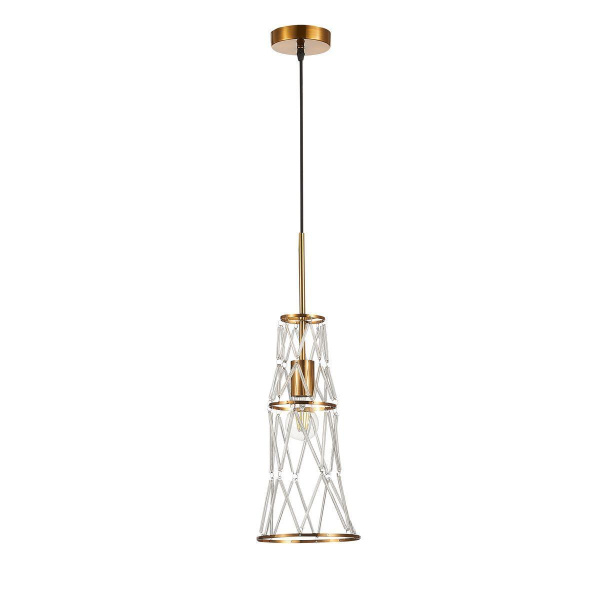 ST Luce SL1016.203.01 Светильник подвесной Золото/Золото, Прозрачный E27 1*60W