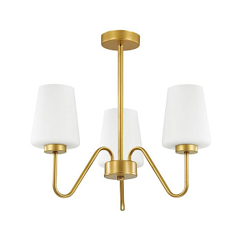 Lumion 3791/3C LN19 248 золотой, белый Люстра на штанге E27 3*60W 220V OLIVIA