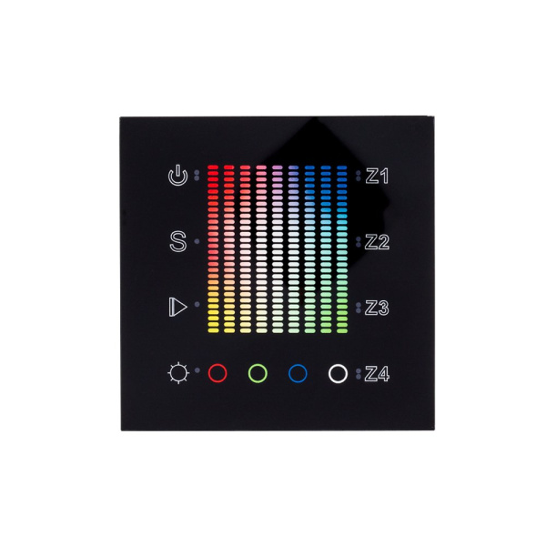 Купить Arlight Панель Sens SR-2831AC-RF-IN Black (220V,RGB,4зоны) (IP20 Пластик, 3 года) 020585