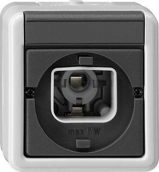 Gira Световой сигнал Е10 или Е14 со штифтовым замком для крышек со штифтовым замком 016930