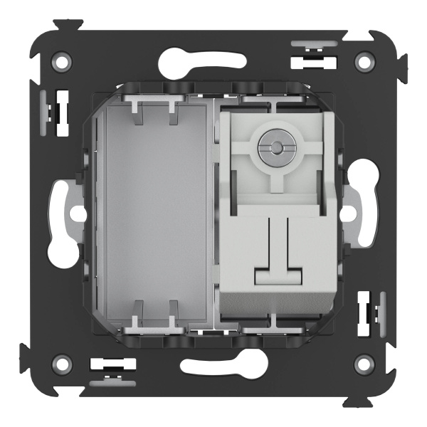 Купить DKC Розетка TV проходная в стену, "Avanti", "Закаленная сталь"