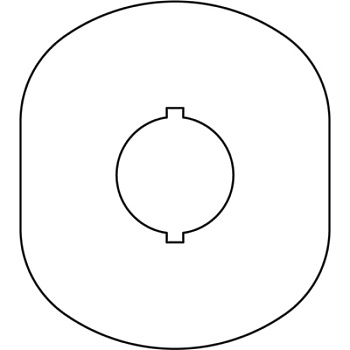ABB MA6 Шильдик MA6-1024 (желт.пласт. 1 место) с без текста 1SFA611930R1024