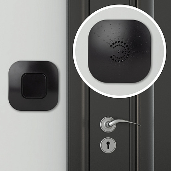 ЭРА Звонок дверной BIONIC Black беспроводной, черный, 6 мелодий