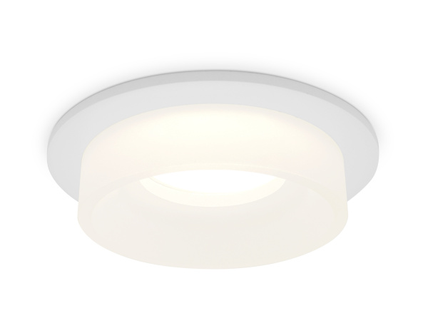 Купить Ambrella Встраиваемый точечный светильник с акрилом TN1311 SWH/FR белый песок/белый матовый GU5.3 D98*45