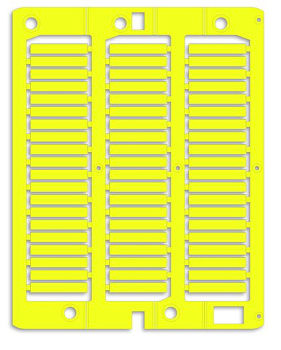 DKC Маркировка для провода, жесткая, для трубочек. 4х23мм. Желтая