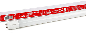 ЭРА ECO LED T8-24W-865-G13-1500mm (диод,трубка стекл,24Вт,хол,неповоротный G13) Б0032979