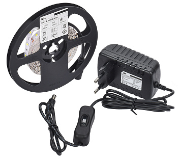 IEK Комплект DIY (2835WW60-4,8-IP20-12В 5м + др. + выкл.)