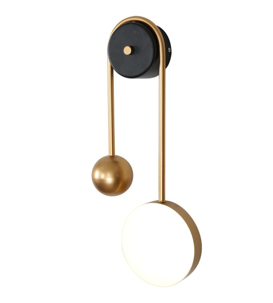 Купить Kink Light 08436,19-33 Бра Деония черный/золото d24 h49 Led 12W (4000K)