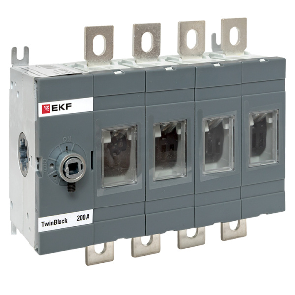 EKF Рубильник 200A 4P без рукоятки управления TwinBlock