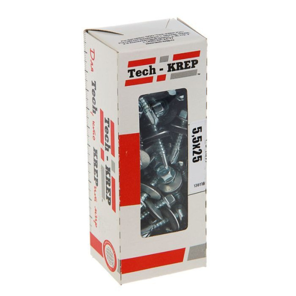 Tech-Krep Саморез КР ZP св. 5,5х25 (60 шт) - коробка с ок. 124627