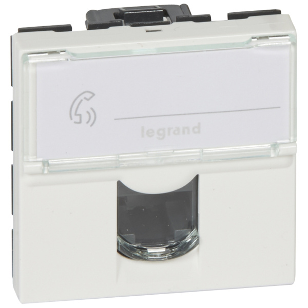 Купить Legrand Mosaic Розетка комп. 2М RJ45 UTP кат.5e 076554