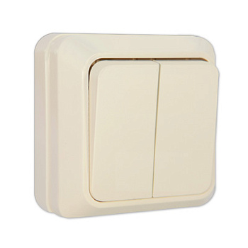 UNIVersal "Олимп" Выключатель "слоновая кость" 2 кл. Б-О0023