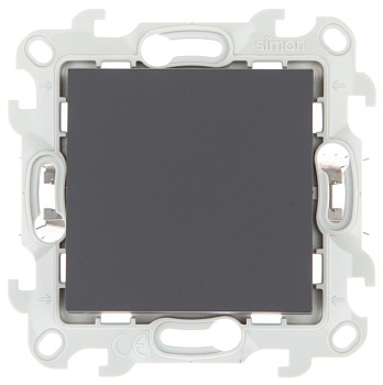 Simon 24 Графит Одноклавишный выключатель Push&Go 2420101-038