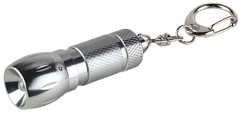 ЭРА B25 Фонарь LED брелок, алюм, батарея в компл