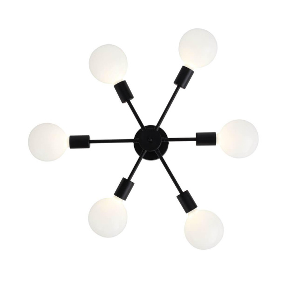 Купить Evoluce SL419.402.06 Люстра потолочная Черный/Белый E27 6*60W