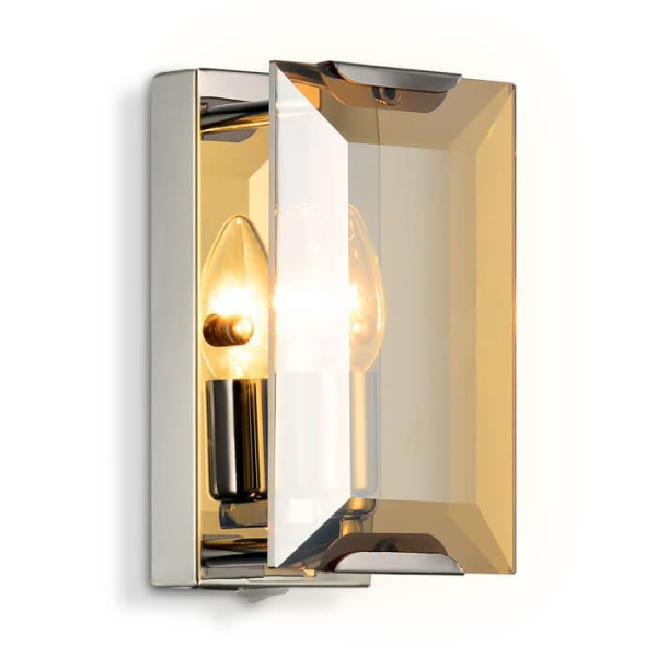 Купить Ambrella Настенный светильник TR5156 CH/TI хром/янтарь E14/1 max 40W 210*130*100