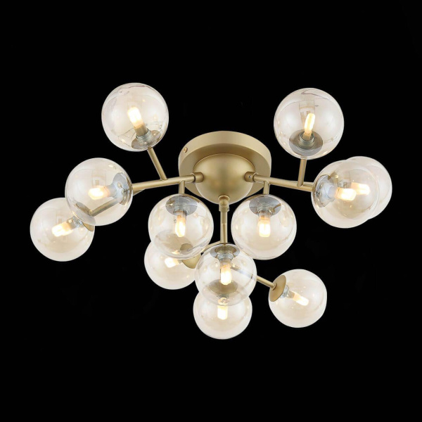 Купить ST LUCE SL438.202.12 Люстра потолочная  Золото/Коньячный G9 12*28W