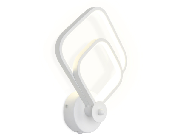 Ambrella Настенный светодиодный светильник с выключателем FL420 WH белый LED 4200K 20W 280*220*80