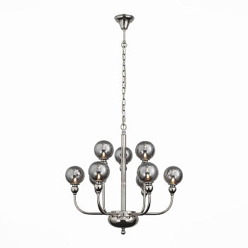 ST LUCE SL552.103.09 Люстра подвесная  Никель/Дымчатый G9 9*28W