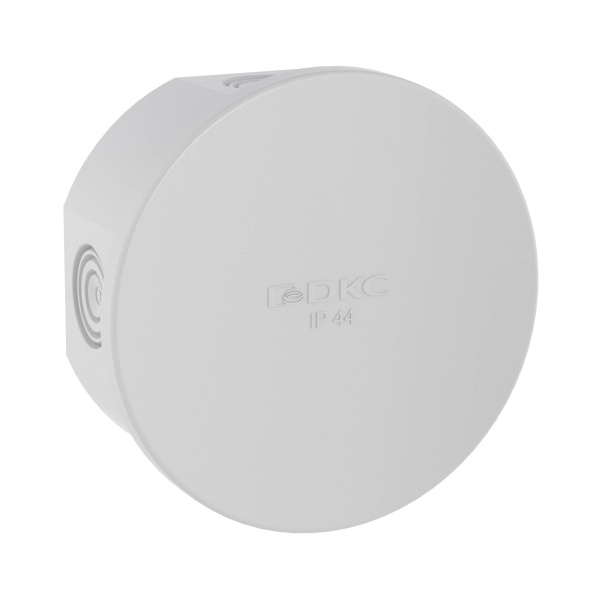 DKC Коробка ответвит. с 4 кабельными вводами д.20мм, IP44, д.80х40мм (розница)