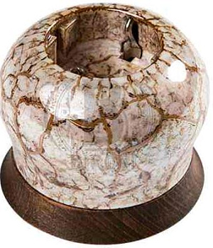 BIRONI Фаберже Керамика Мрамор золото Розетка с/з B2-101-090/18