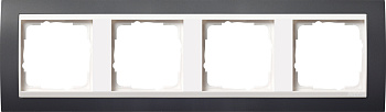 Gira Event Антрацит/Бел.глянц. Рамка 4-ая 0214328
