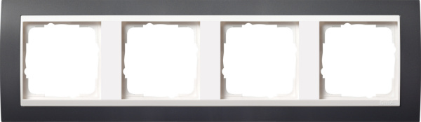 Gira Event Антрацит/Бел.глянц. Рамка 4-ая 0214328