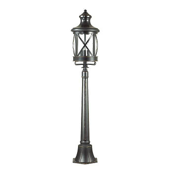 Odeon Light 4045/3F ODL18 709 черный/золотая патина Уличный светильник, 124см IP44 E14 3*60W 220V SATION