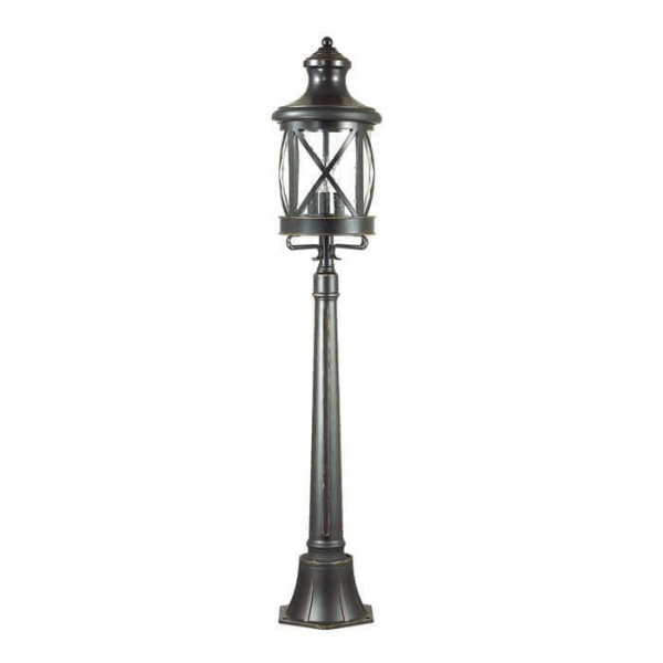 Odeon Light 4045/3F ODL18 709 черный/золотая патина Уличный светильник, 124см IP44 E14 3*60W 220V SATION