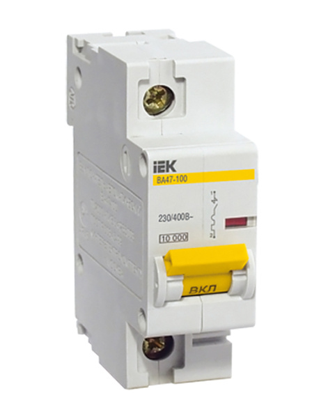 Купить IEK KARAT Автоматический выключатель ВА 47-100 1Р 16А 10 кА С MVA40-1-016-C