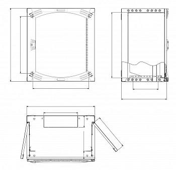 SE Actassi Шкаф настенный OPB 18U 600х500 19" NSYOPB18U5FR