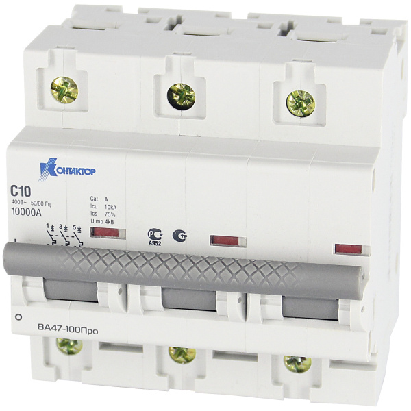 Контактор (Legrand) ВА47-100Про, 3P, 80A, Icu-10kA, х-ка С
