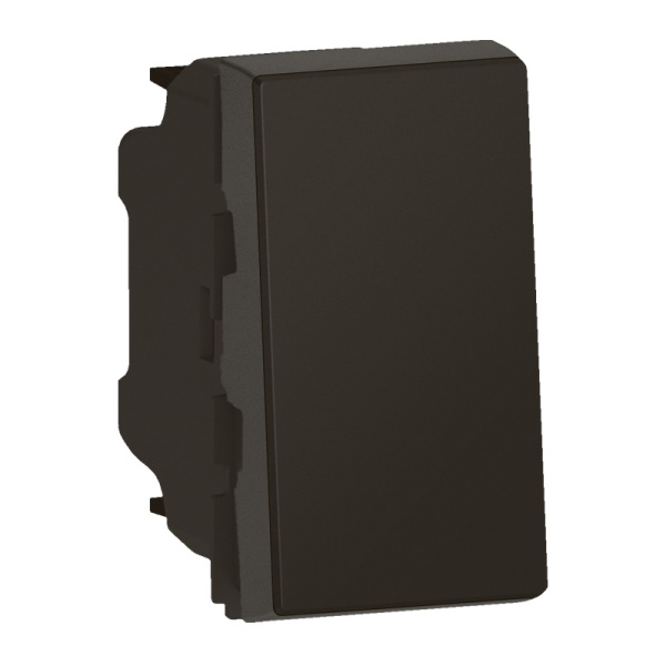 Купить Legrand Mosaic Матовый черный Переключатель на 2 направления, Программа, 1 модуль, 10 AX 079101L