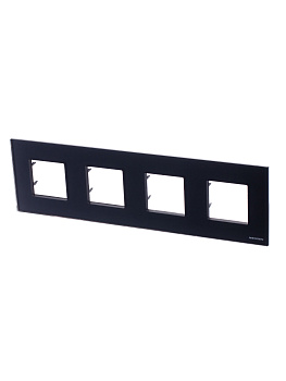 ABB NIE Zenit Антрацит Рамка 4-я 2+2+2+2 мод 2CLA227400N1801