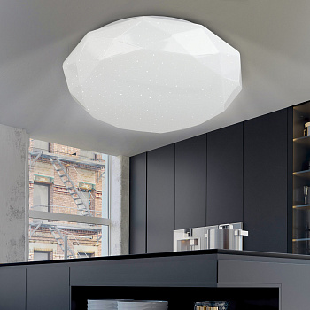 ЭРА Светильник потолочный светодиодный Классик без ДУ SPB-6-12-4K Sparkle 12Вт 4000K