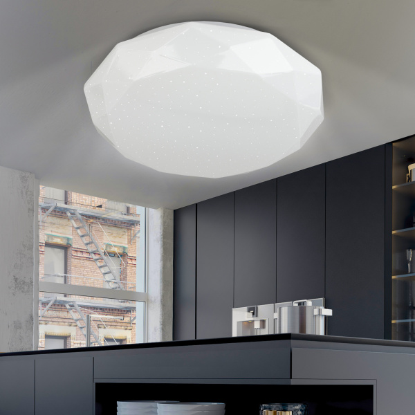 ЭРА Светильник потолочный светодиодный Классик без ДУ SPB-6-12-4K Sparkle 12Вт 4000K