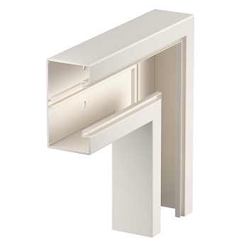 OBO Bettermann Угол плоский кабель-канала Rapid 80, 70x130 мм (без крышки) ПВХ, кремовый RAL9001 6274521