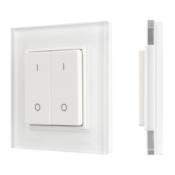 Arlight Панель SMART-P47-DIM-G-SUF (3V, 2 зоны, Knob, 2.4G) (Пластик) 032984