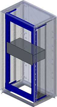 DKC Рама 19" 12U для шкафов Conchiglia В=685/715 мм, Ш=685 мм