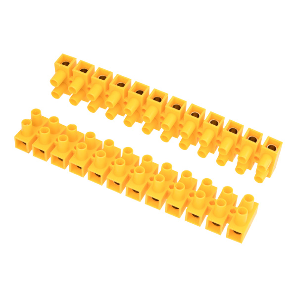 Клеммная винтовая колодка KВ-35 10-35, ток 80 A, полиэтилен желтый (10 шт./уп.) Rexant 07-5035-3