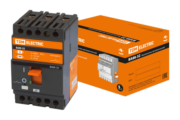 TDM Выключатель автоматический 3P 25A 25кА ВА88-32 SQ0707-0002