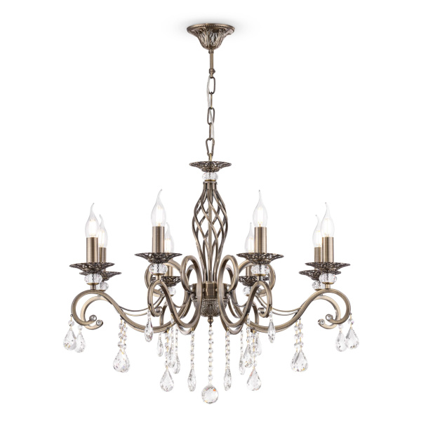 Купить Maytoni Royal Classic Grace Латунь Люстра 8xE14 60W RC247-PL-08-R