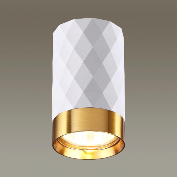 Купить Odeon Light 4286/1C HIGHTECH ODL22 белый/золотистый/металл Потолочный светильник IP20 LED GU10 max 10W AD ASTRUM