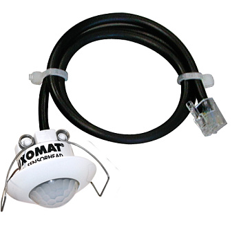 BEG Белый Мини-датчик присутствия потолочный 360°, с выносным блоком, диаметр действия 10м IP65 92915