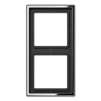 JUNG LS 990 Блестящий Хром Рамка 2-ая GCR2982