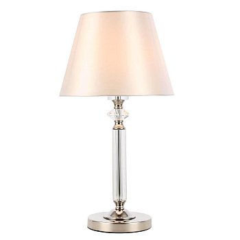 ST Luce SL1755.154.01 Настольная лампа Никель/Белый E27 1*60W