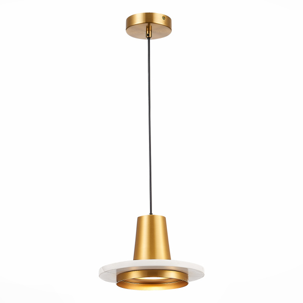 ST LUCE  SL1212.203.01 Подвес Латунь/Ланунь, Белый LED 1*12W 3000K