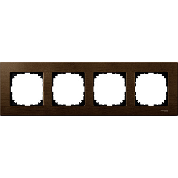 SE Merten SM M-Elegance Орех Рамка 4-ая MTN4054-3473