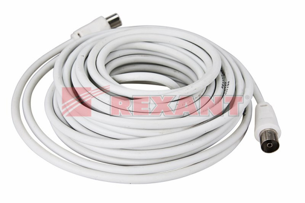 Купить Шнур TV шт - TV гн 7М Белый Rexant 18-0006
